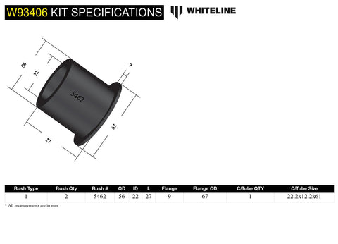 Front Diff Mount Bush Kit