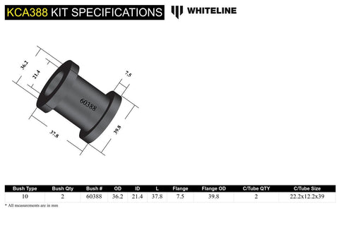 Rear Bump Steer Correction Kit