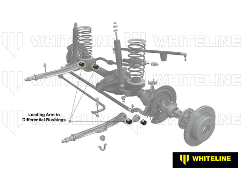 Front Leading Arm to Diff Bush Kit (Double Offset)