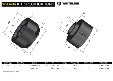 Body Mount - Bushing Kit (Cab Centre)