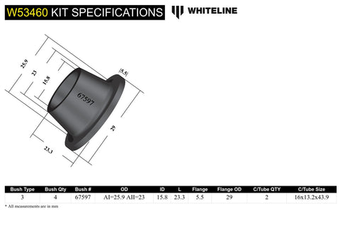 Control Arm - Upper Outer Bushing Kit