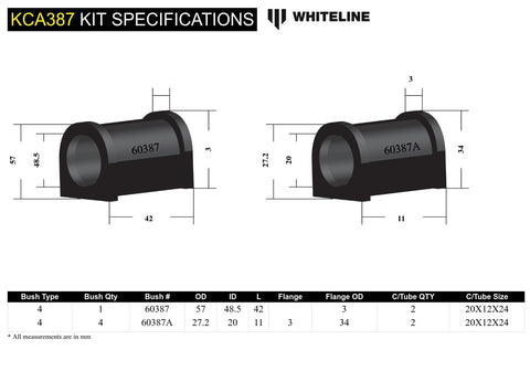 Front Bump Steer Correction Kit