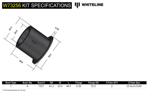 Leaf Spring - Eye Front Bushing Kit (41mm)