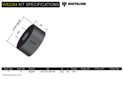 Leading Arm - To Chassis Bushing Kit